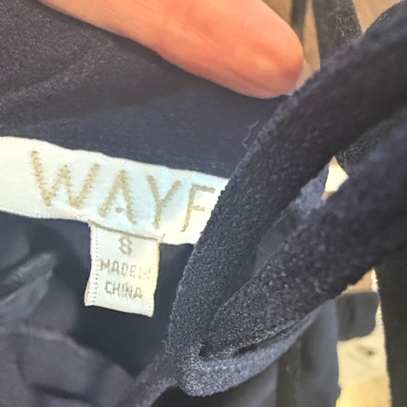 Wayf Black Ruffle Midi Dress - Picture 2 of 4